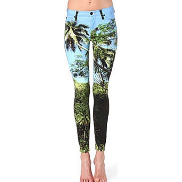 HUDSON LA | Midrise Nico | Women's size 26 | Palm Tree Design | RN 107906 - Picture 1 of 8